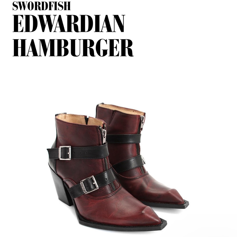 John Fluevog Edwardian Hamburger boots M6/W8 (fits like 7-7.5)